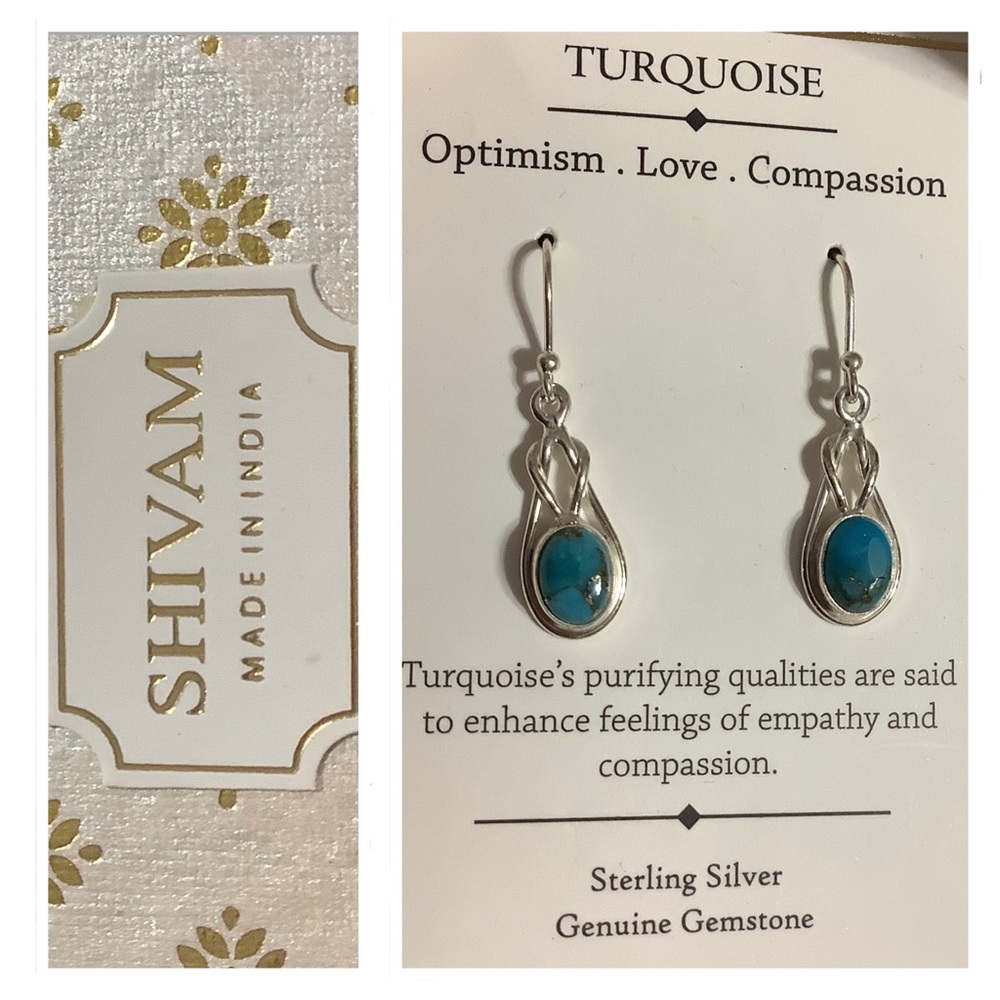Turquoise Sterling Silver Gemstone Earrings
